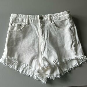 Zara White Jean Shorts